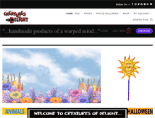 Tablet Screenshot of creaturesofdelight.com